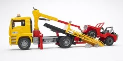 BRUDER 02750 - MAN TGA Abschlepp-LKW Mit Geländewagen -Bruder Store 02750 man abschlepp lkw gelndewagen
