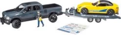 Bruder 02504 RAM 2500 Power Wagon Und Roadster Racing Team