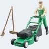 Bruder Bworld Gärtner Mit Rasenmäher Und Gartengeräten
