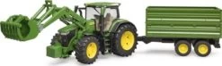 BRUDER Traktor John Deere Mit Anhänger 1:16