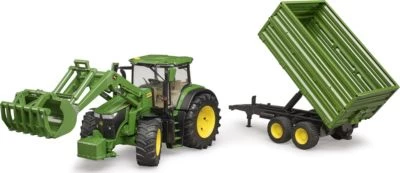 BRUDER Traktor John Deere Mit Anhänger 1:16 3 BRUDER Traktor John Deere Mit Anhänger 1:16 – Bild 3