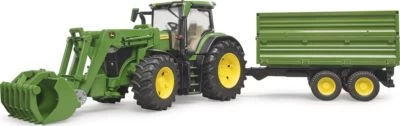 BRUDER Traktor John Deere Mit Anhänger 1:16 4 BRUDER Traktor John Deere Mit Anhänger 1:16 – Bild 4