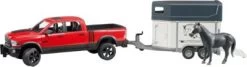 BRUDER 02501 RAM 2500 Power Wagon Mit Pferdetrailer Und Pferd