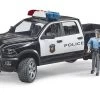 BRUDER 02505 - RAM 2500 Polizei Pickup Mit Polizist