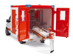 BRUDER 02676 - MB Sprinter Ambulanz Mit Fahrer Und Light - Sound Modul 7 BRUDER 02676 - MB Sprinter Ambulanz Mit Fahrer Und Light - Sound Modul -Bruder Store bruder 02676 mb sprinter ambulanz trage