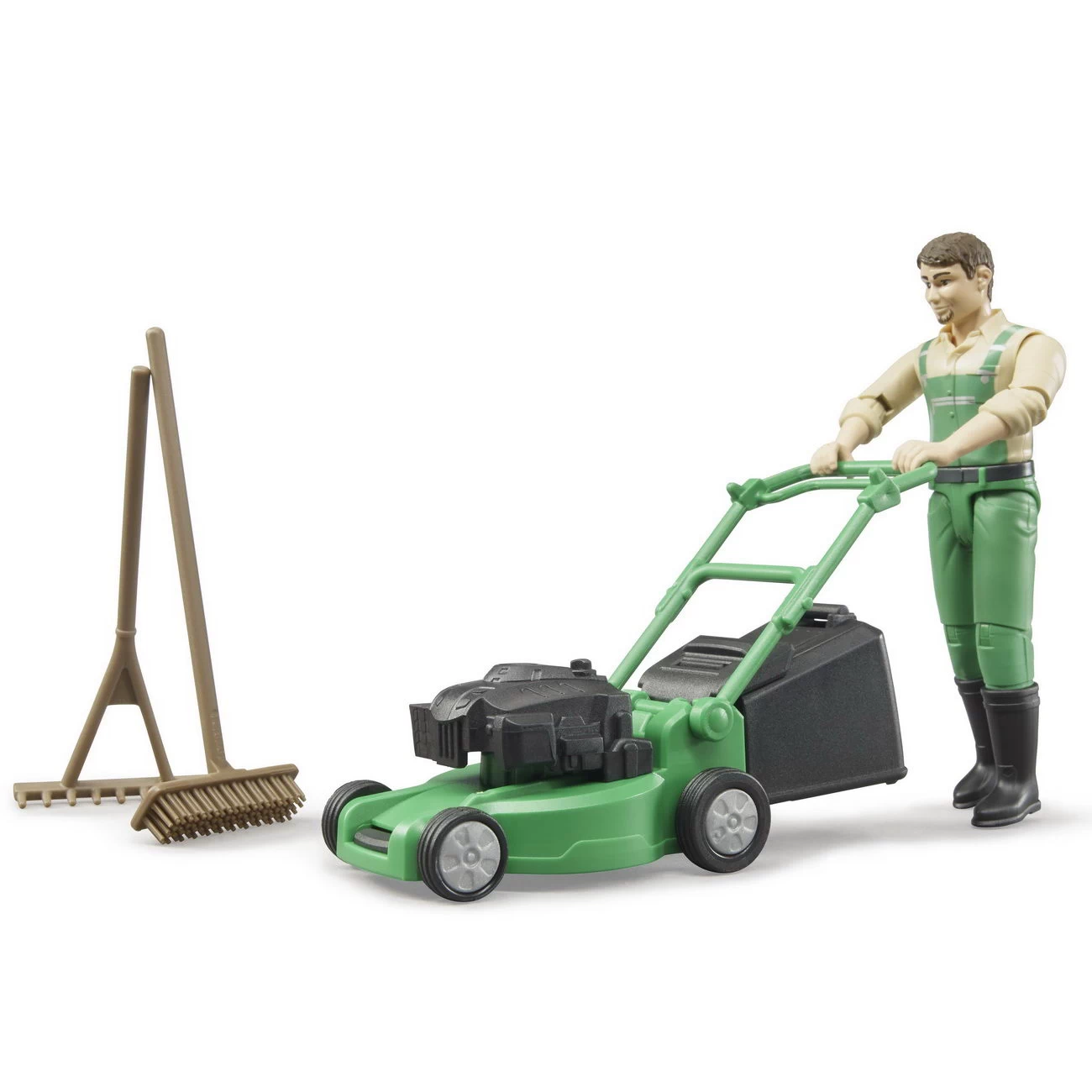 Bruder Bworld 62103 - Gärtner Mit Rasenmäher 1 Bruder Bworld 62103 - Gärtner Mit Rasenmäher