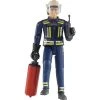Bruder Feuerwehrmann Mit Zubehör, Spielfigur (blau/gelb)