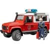 Bruder Land Rover Station Wagon Feuerwehr-Einsatzfahrzeug, Modellfahrzeug (rot/weiß)