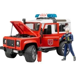Bruder Land Rover Station Wagon Feuerwehr-Einsatzfahrzeug, Modellfahrzeug (rot/weiß) -Bruder Store bruder Land Rover Station Wagon Feuerwehr Einsatzfahrzeug Modellfahrzeug@@1ssbf039 1