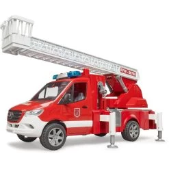 Bruder MB Sprinter Feuerwehr Mit Light & Sound Modul, Modellfahrzeug (rot/weiß, Drehleiter, Pumpe) -Bruder Store bruder MB Sprinter Feuerwehr mit Light Sound Modul Modellfahrzeug@@1808289 3