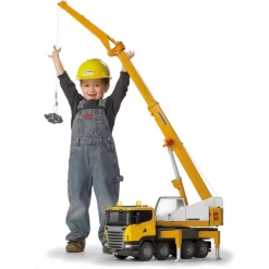 Bruder SCANIA R-Serie Liebherr Kran-LKW, Modellfahrzeug (gelb, Mit Light And Sound Modul) -Bruder Store bruder SCANIA R Serie Liebherr Kran LKW Modellfahrzeug@@1ssbf025 4