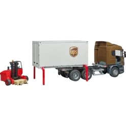 Bruder Scania R-Serie UPS Logistik-LKW , Modellfahrzeug (mit Mitnahmestapler) -Bruder Store bruder Scania R Serie UPS Logistik LKW Modellfahrzeug@@1ssbf045 4