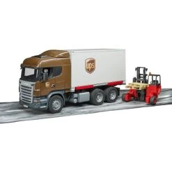Bruder Scania R-Serie UPS Logistik-LKW , Modellfahrzeug (mit Mitnahmestapler) -Bruder Store bruder Scania R Serie UPS Logistik LKW Modellfahrzeug@@1ssbf045 6