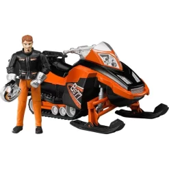 Bruder Snowmobil Mit Fahrer Und Ausstattung, Modellfahrzeug (orange/schwarz) -Bruder Store bruder Snowmobil mit Fahrer und Ausstattung Modellfahrzeug@@1ssbf05m 3