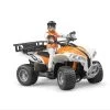 Bruder Bworld 63000 Quad Mit Fahrer (orange)