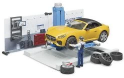 Bworld 62110 - PKW-Werkstatt Mit Figur (Bruder) 8 Bworld 62110 - PKW-Werkstatt Mit Figur (Bruder) -Bruder Store bworld 62110 pkw werkstatt mit roadster bruder