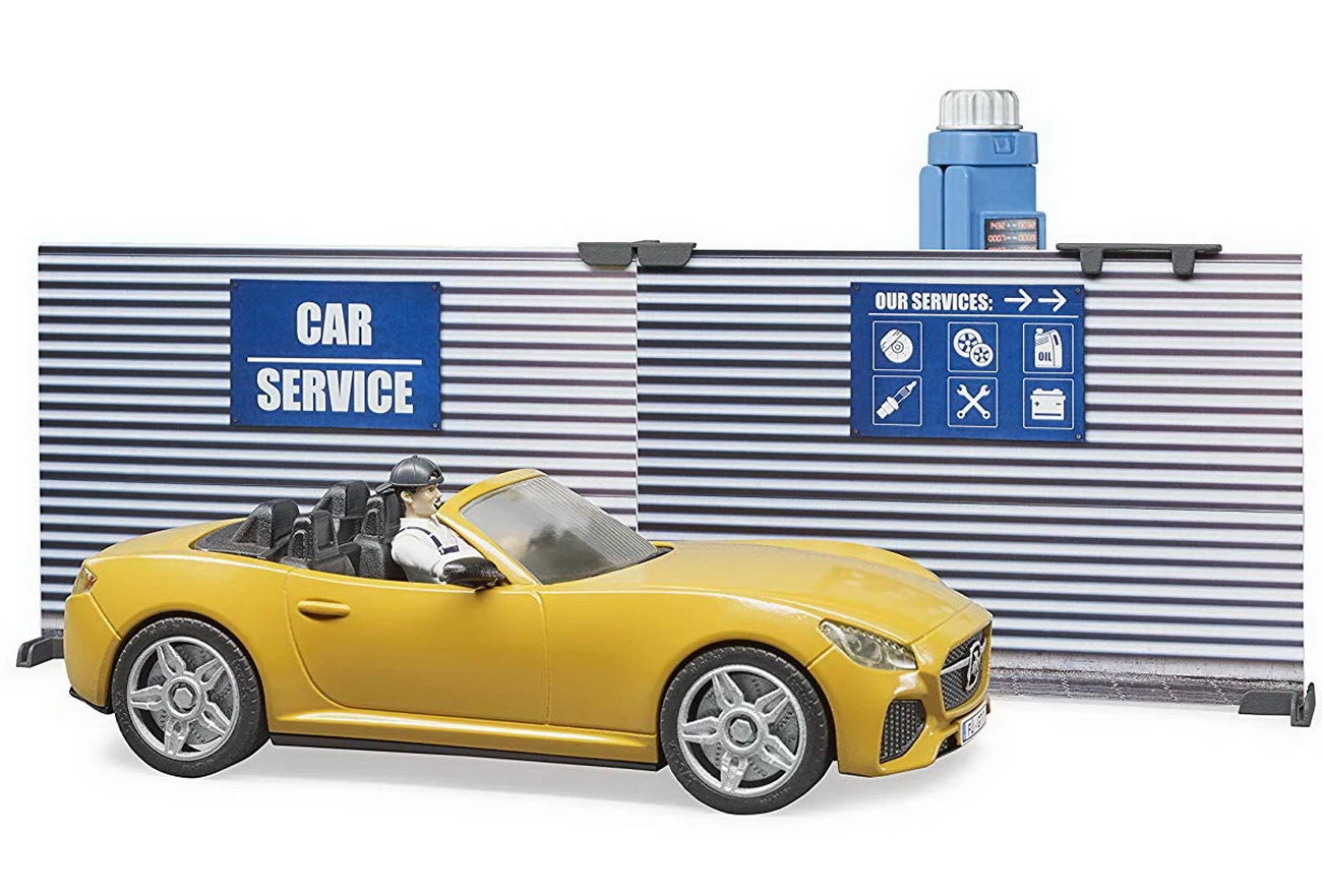 Bworld 62110 - PKW-Werkstatt Mit Figur (Bruder) 2 Bworld 62110 - PKW-Werkstatt Mit Figur (Bruder) – Bild 2